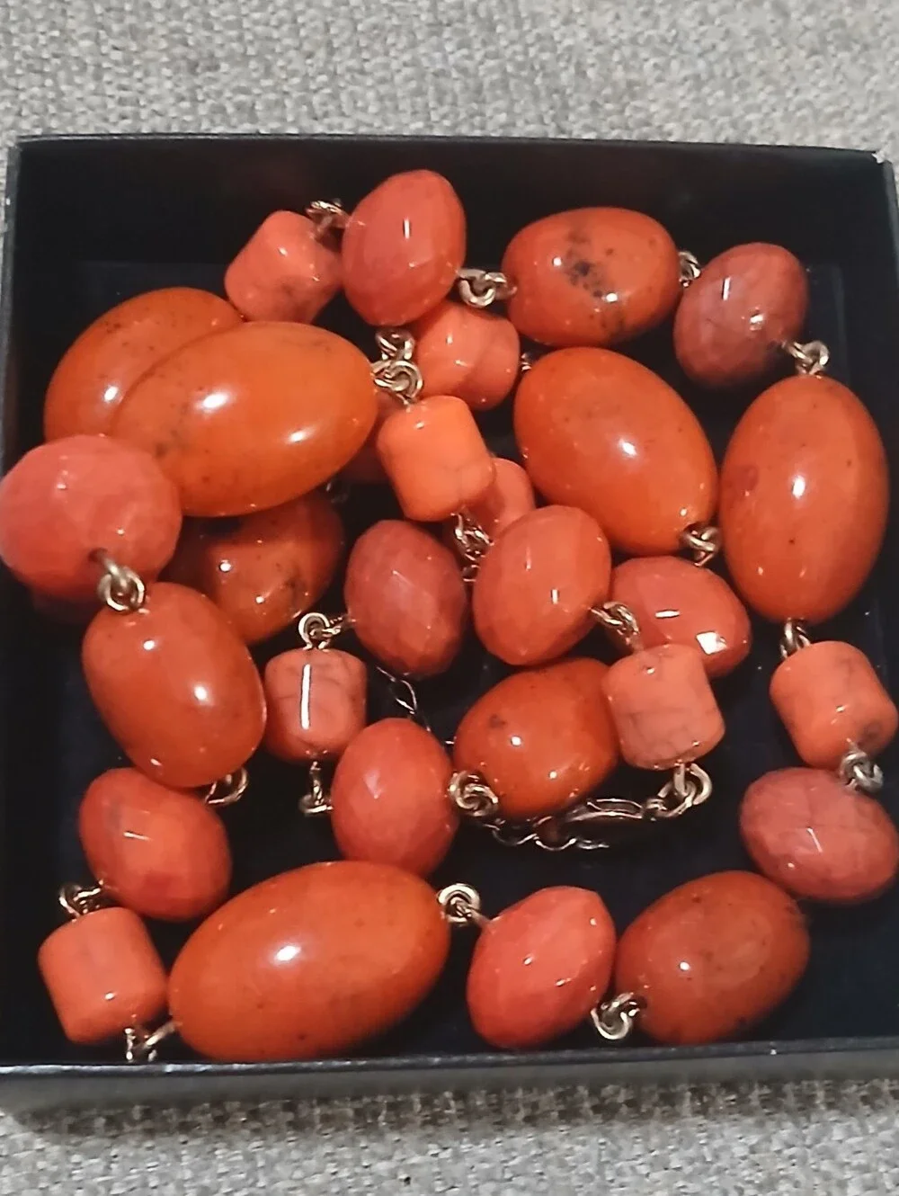 Elegant Coral Bead Necklace - Orange Beaded Women's Jewelry